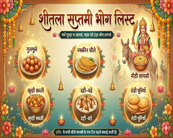 Sheetala Saptami 2026 bhog