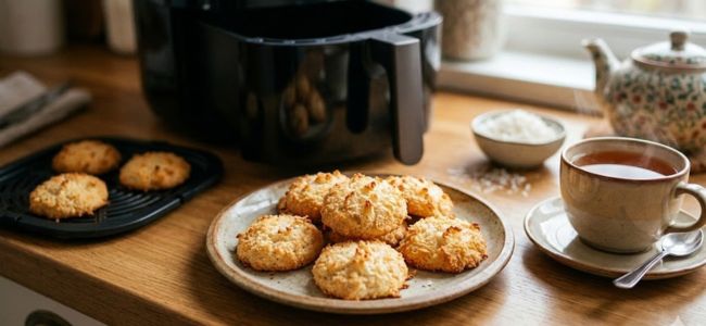 Eggless Coconut Biscuits