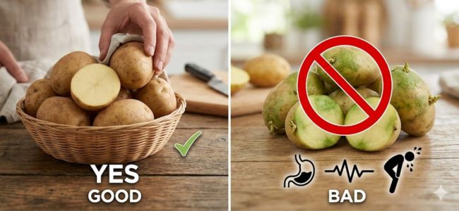 Green aloo good or bad for health