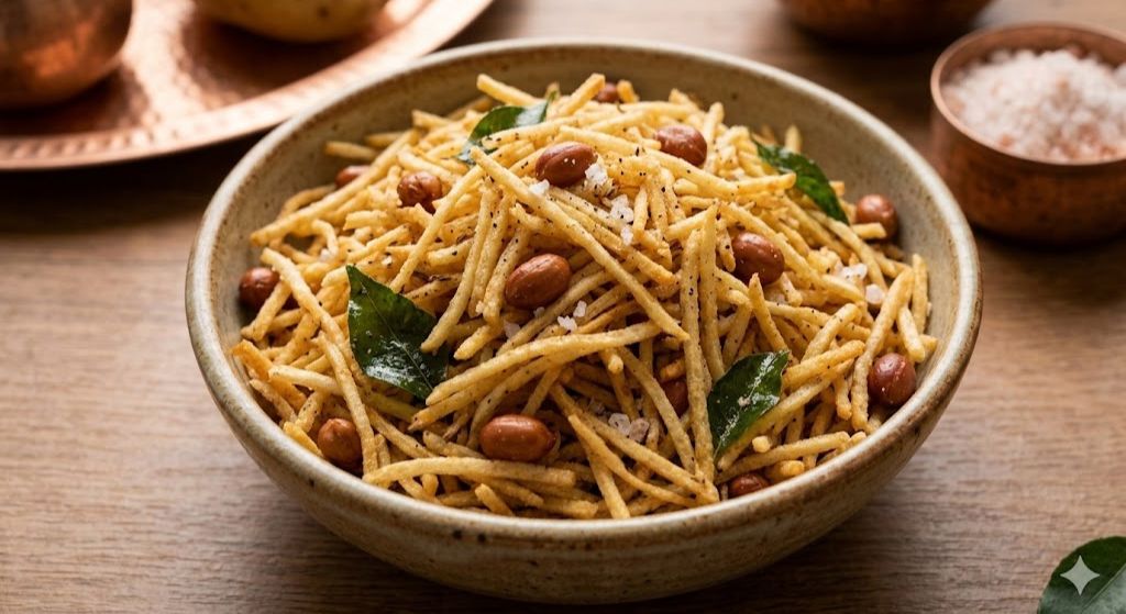 Crispy Aloo Lachha Namkeen Recipe