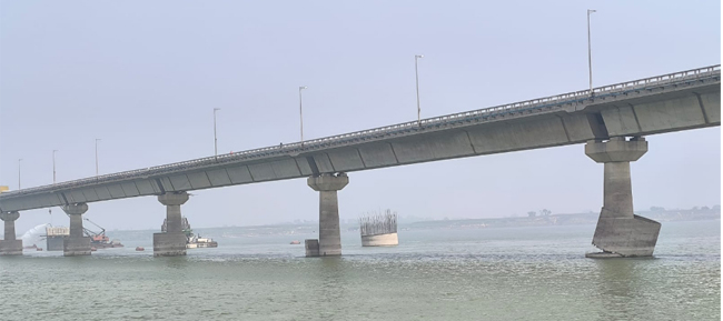 Vikramshila Setu Pillars Damaged2