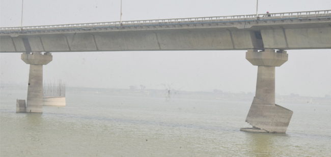 Vikramshila Setu Pillars Damaged3
