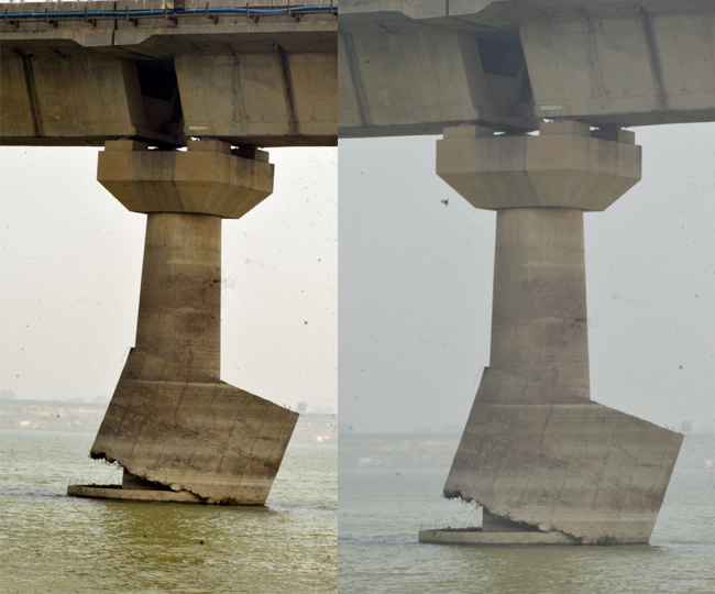 Vikramshila Setu Pillars Damaged6