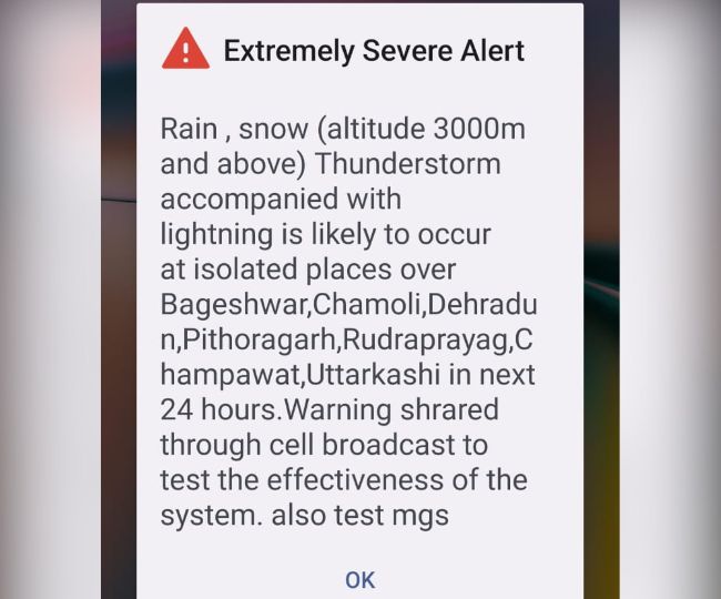 disaster alert system on mobile