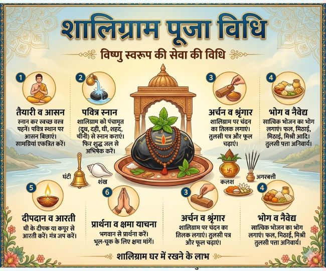 Shaligram puja vidhi