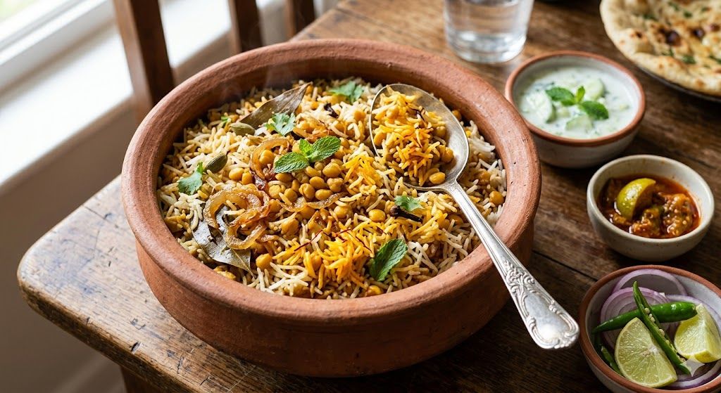 Dhaba Style Chana Dal Biryani