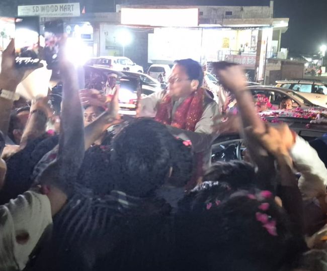 CM Dhami In kichha