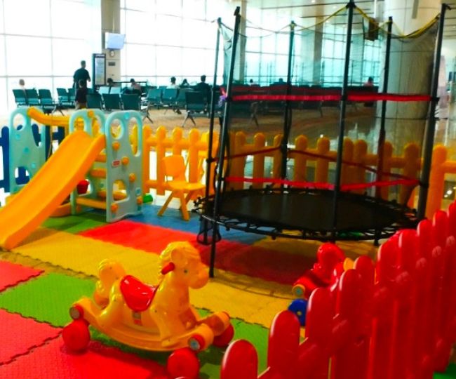 Kids zone in airport