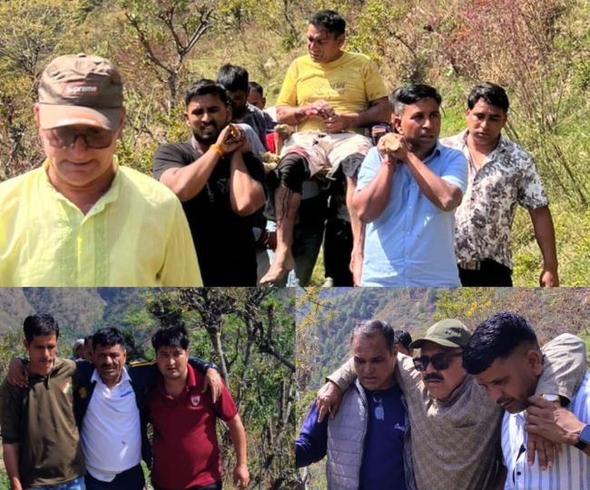 Injured People in bear attack