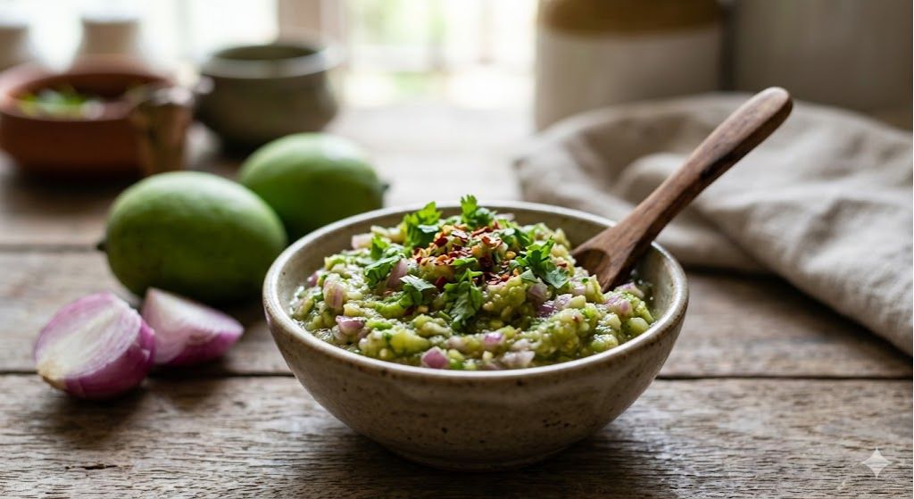 raw mango onion chutney