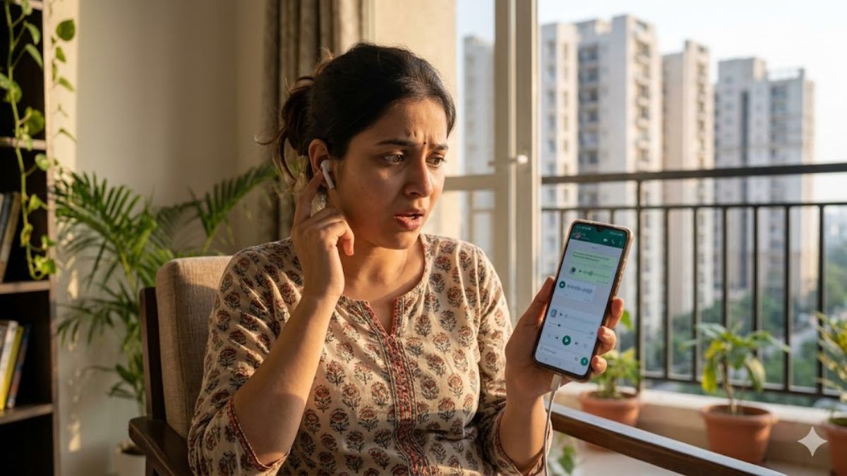 Why own voice sound different on voice note (1)