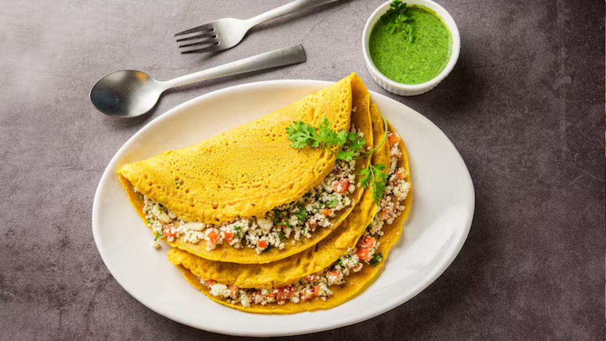 Moong dal cheela