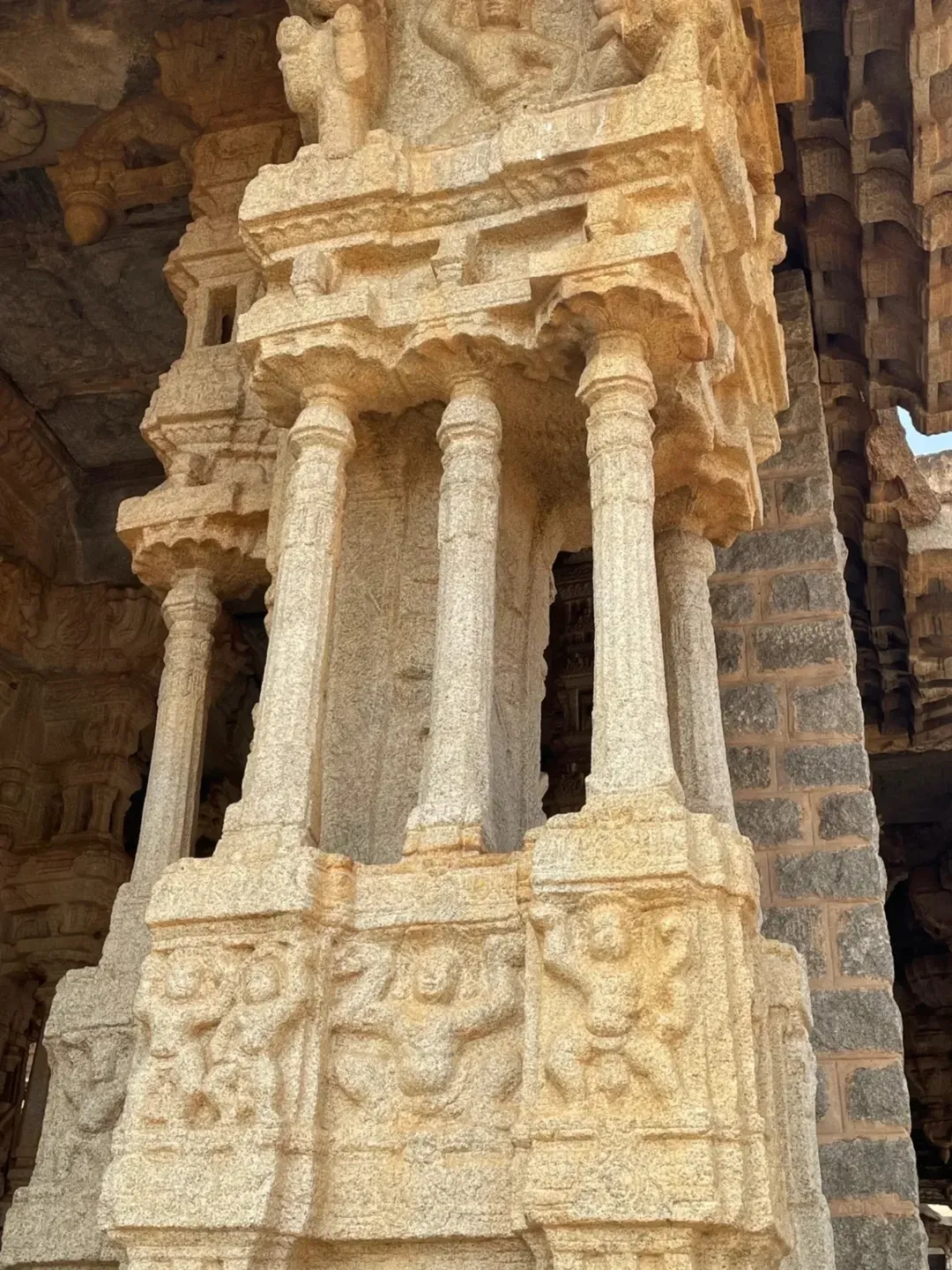 The Vijaya Vittala Temple stands as a masterpiece of Vijayanagara architecture, famous for its  (1)