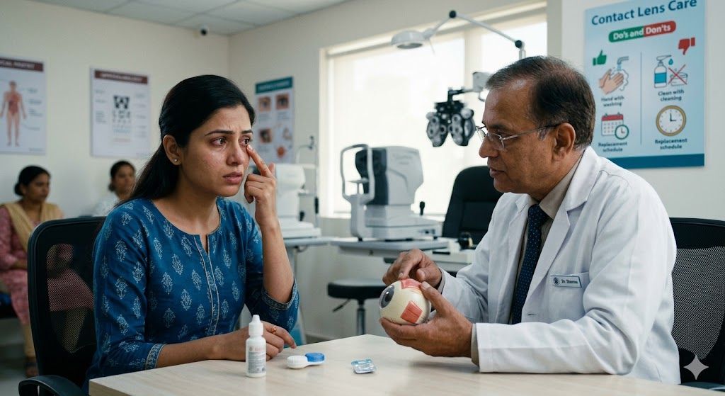 how to wear contact lenses safely