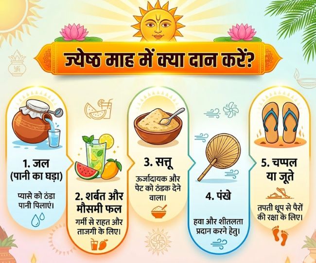 Jyeshtha month daan