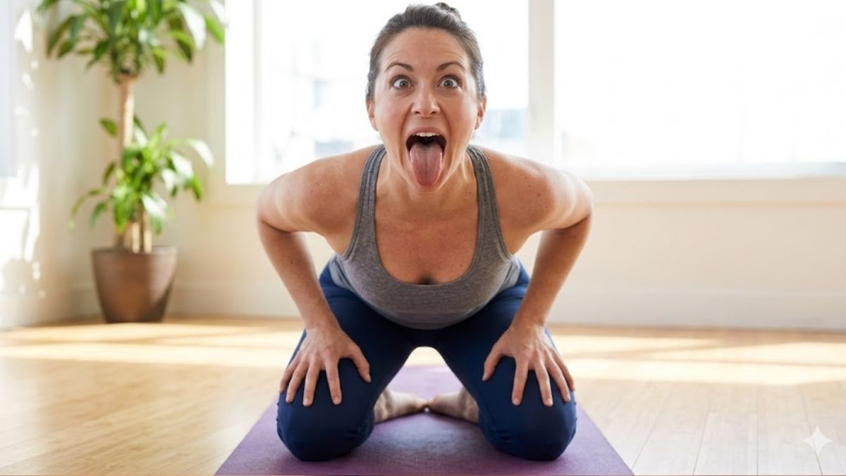Lion pose