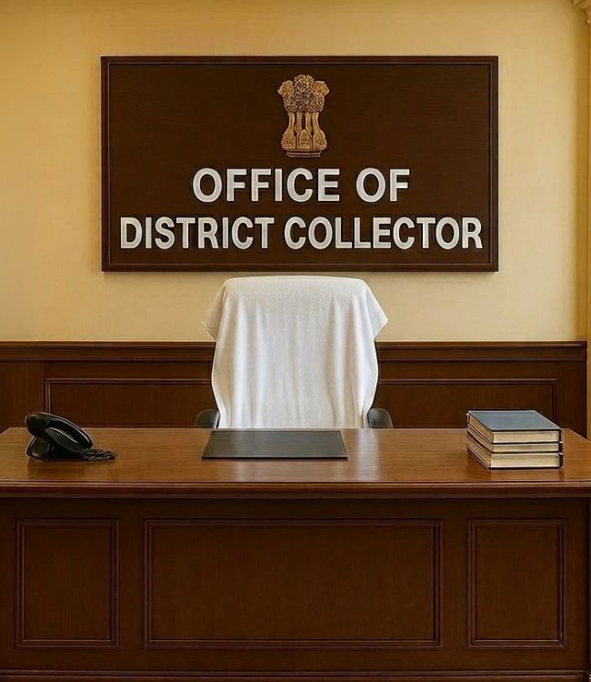 Office with white towel