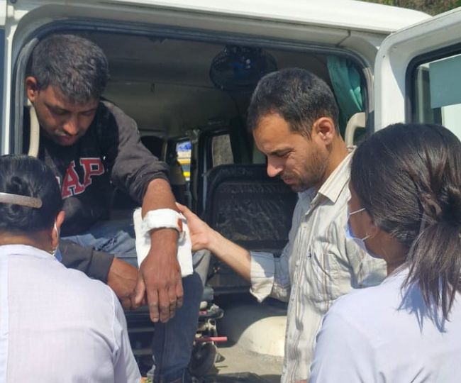 Injured Man in Accident