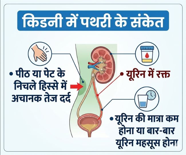 Kidney stone signs