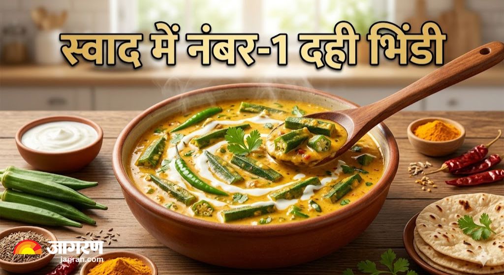 Dhaba Style Dahi Bhindi