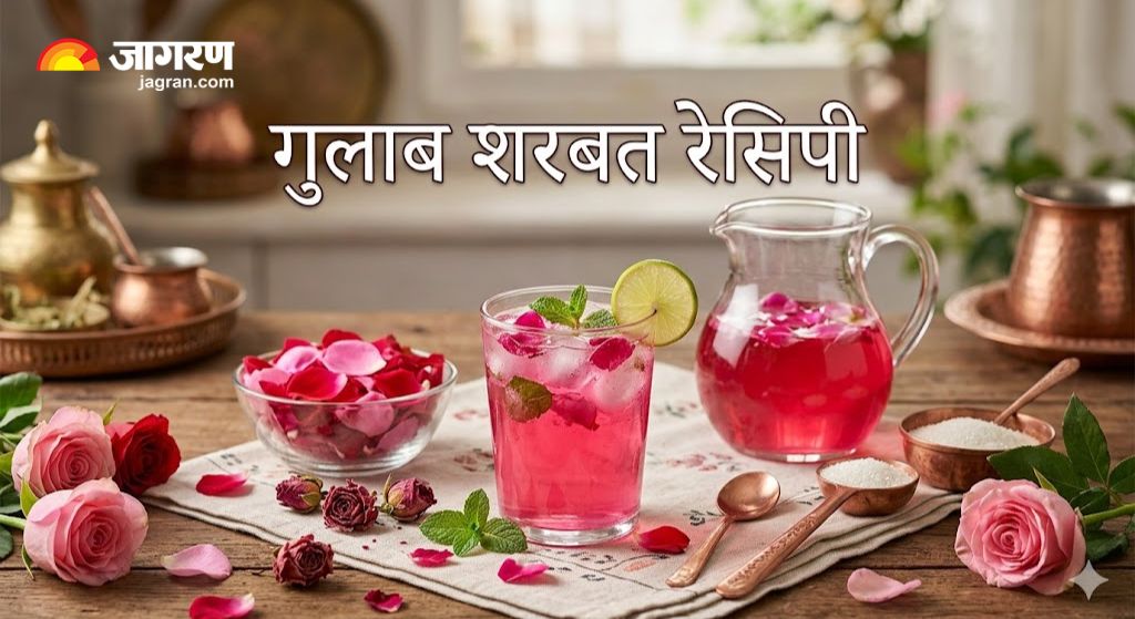 Gulab sharbat recipe in hindi