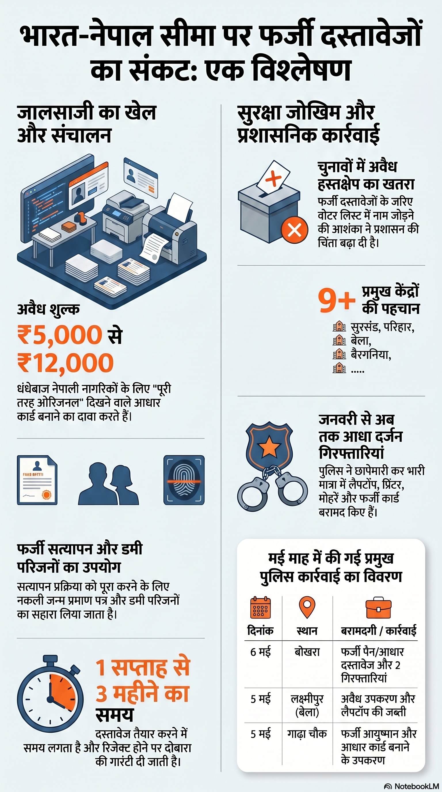 Indo nepal fake adhar card