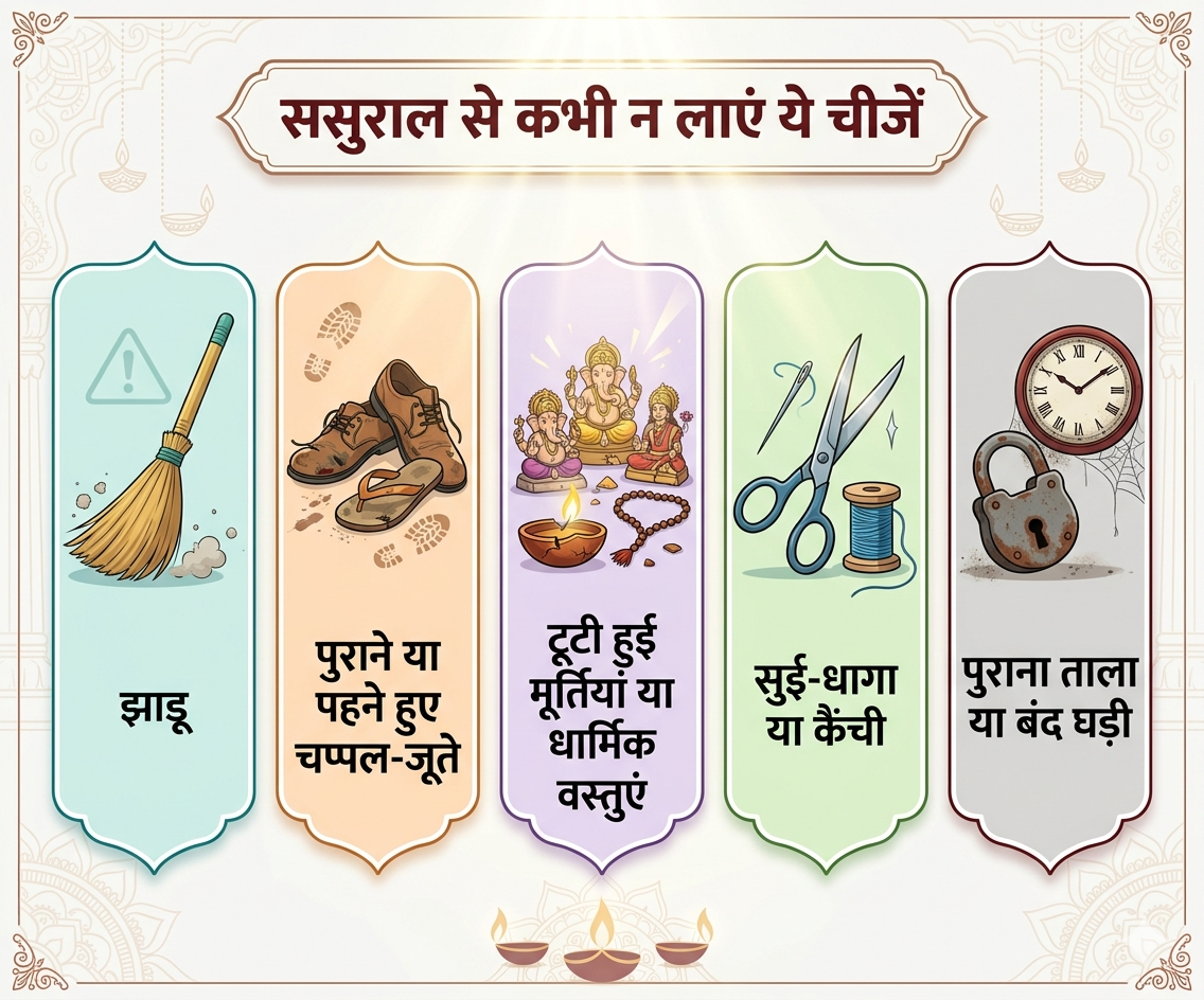 vastu 5 things avoid