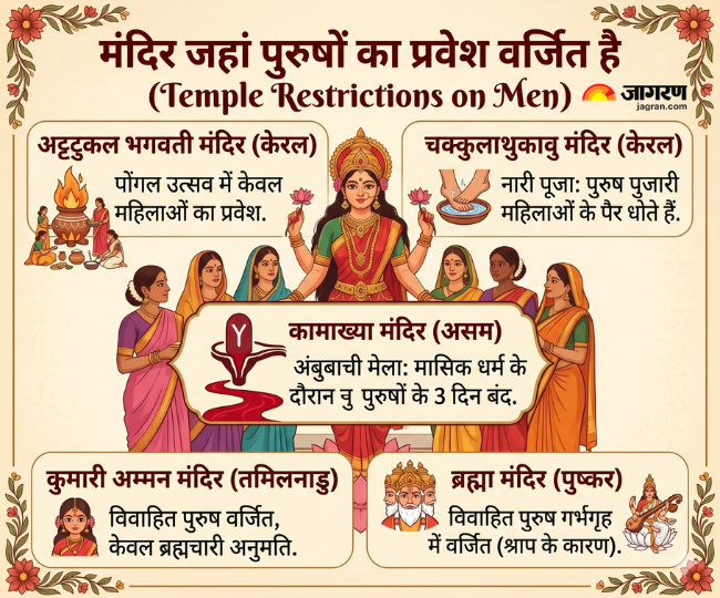 temple restrictions on men