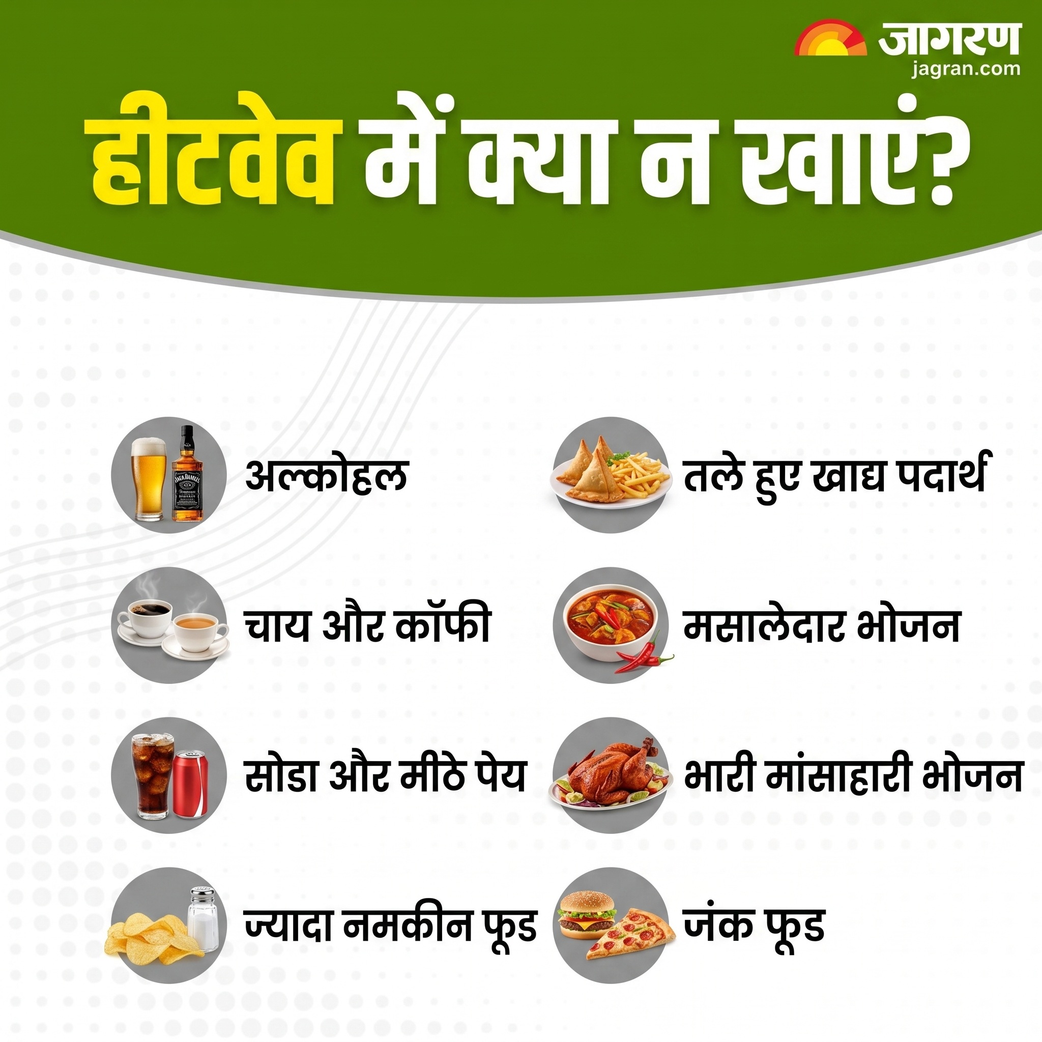 Foods to avoid in heat wave