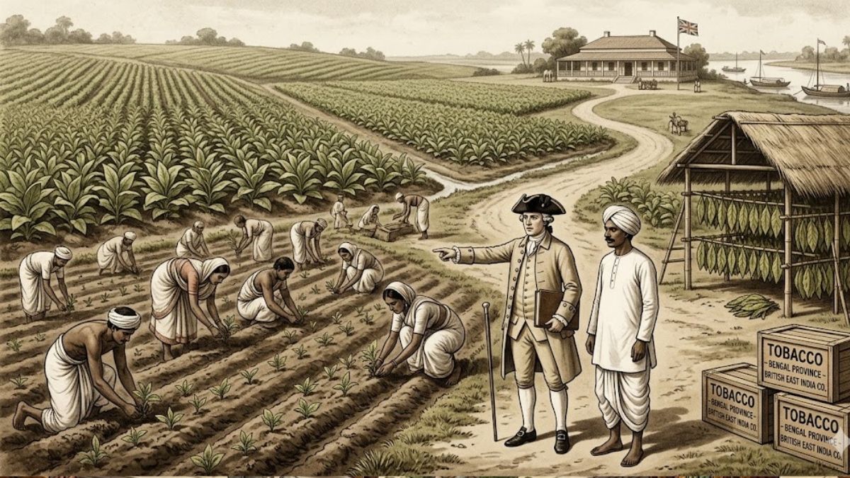 Britishers made tobacco cash crop