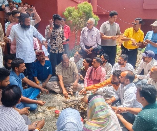 Hindu organizations performed havan-yagya near Thano Chowk