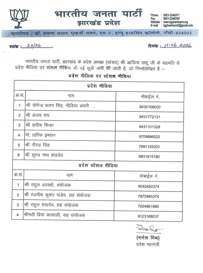 jharkhand bjp