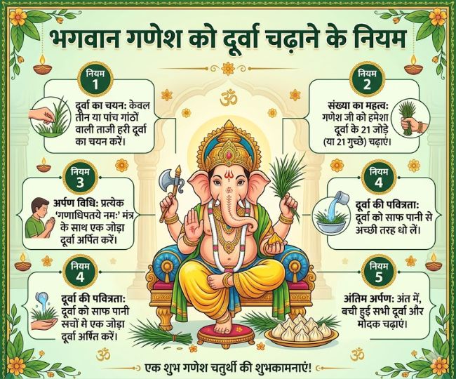 lord ganesha durva vidhi