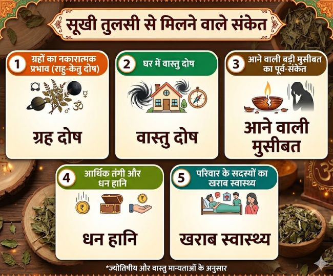 tulsi sukhne ke sanket