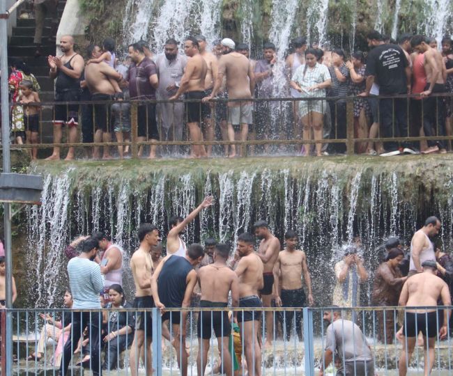 fun under the waterfalls all day long