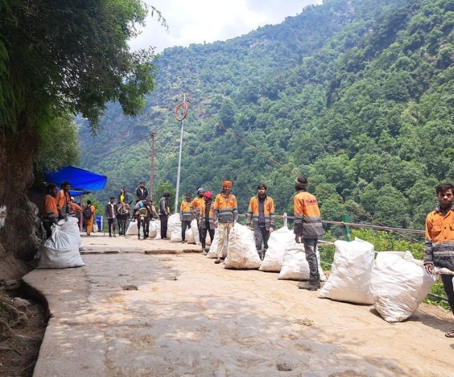 waste disposed of in Kedarnath