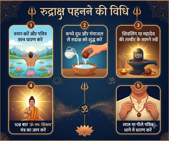 rudraksha mala pahne ke niyam