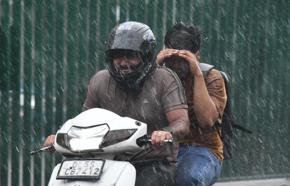 delhi rain