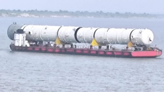 600 Ton IOCL Cargo Crosses Vikramshila Bridge in Bhagalpur (2)