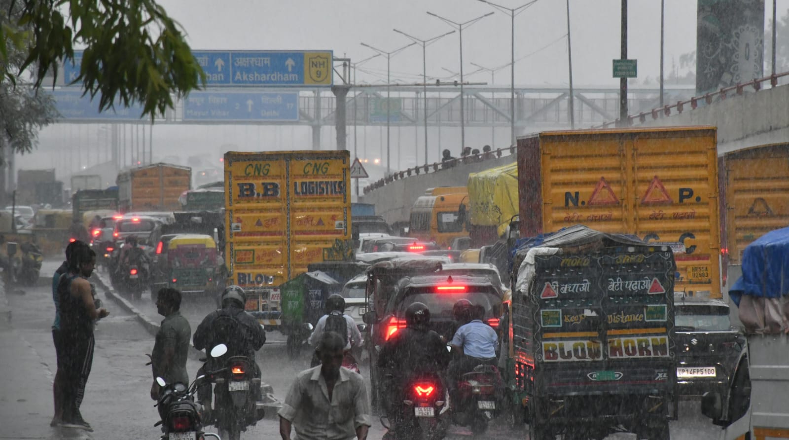 delhi rain