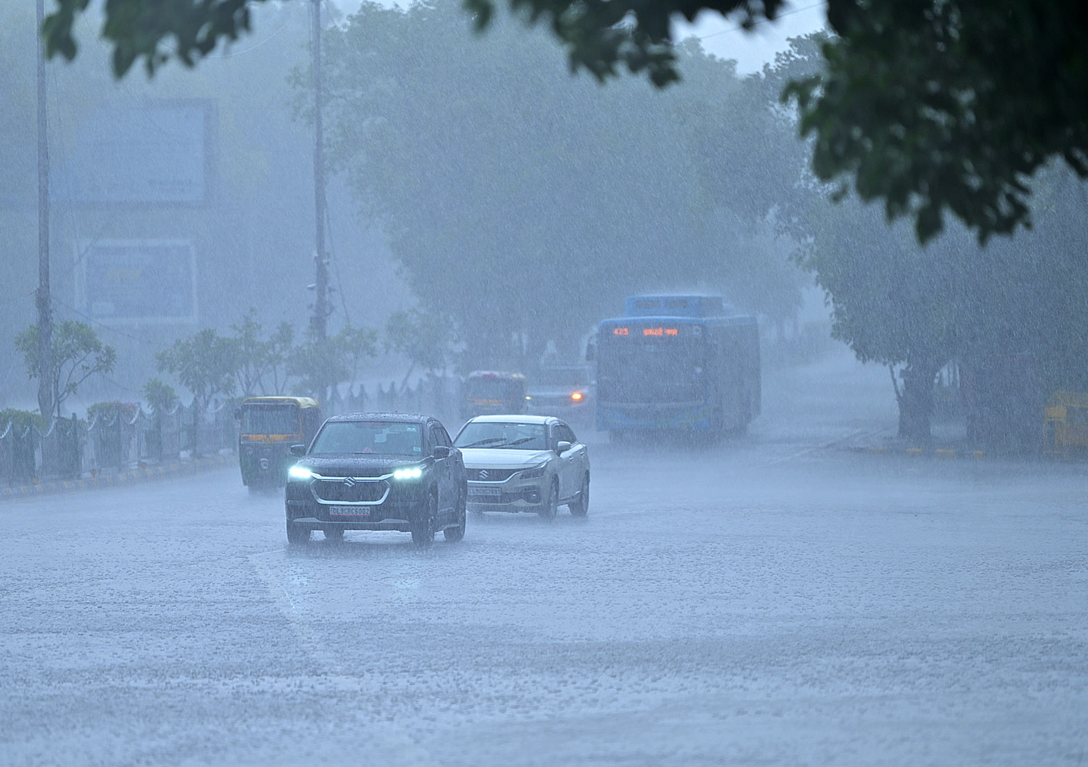 delhi rain