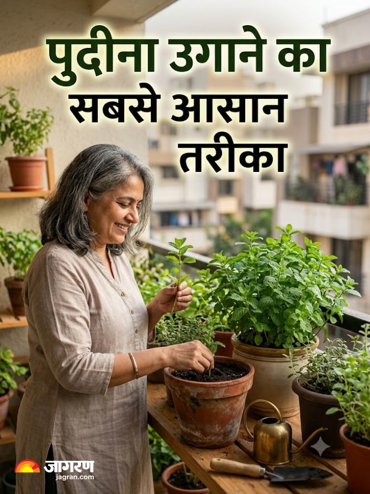 Ghar par pudina kaise ugaye