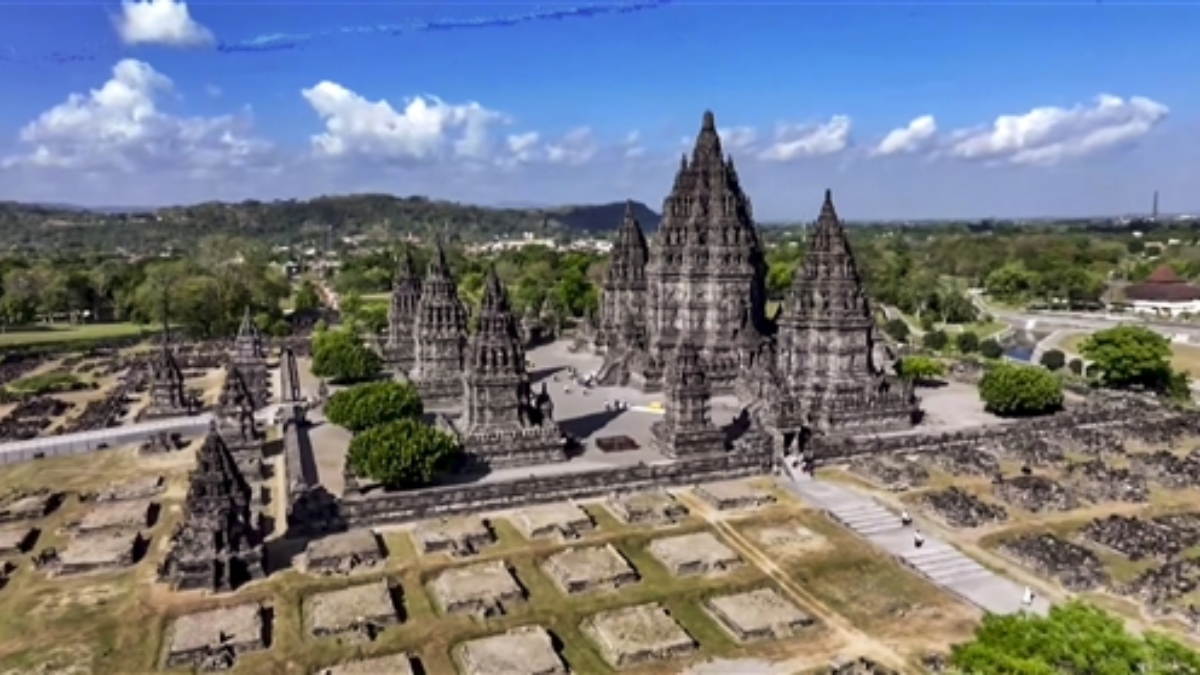 Indonesia Prambanan Hindu temple