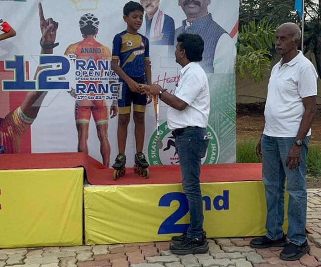 BIHAR Bhagalpur Adyansh Ansh Wins National Speed Skating Silver (2)