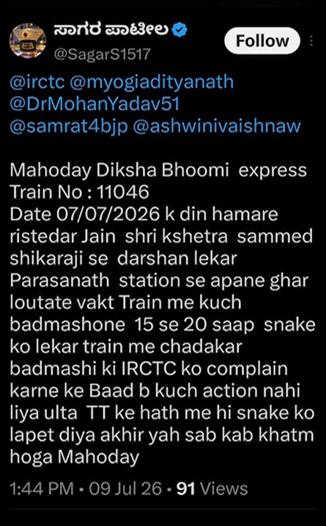 Snake on Train