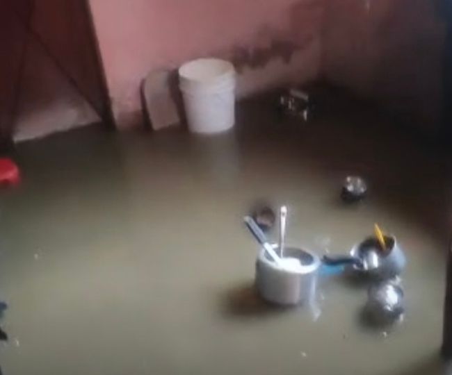 Water entered homes
