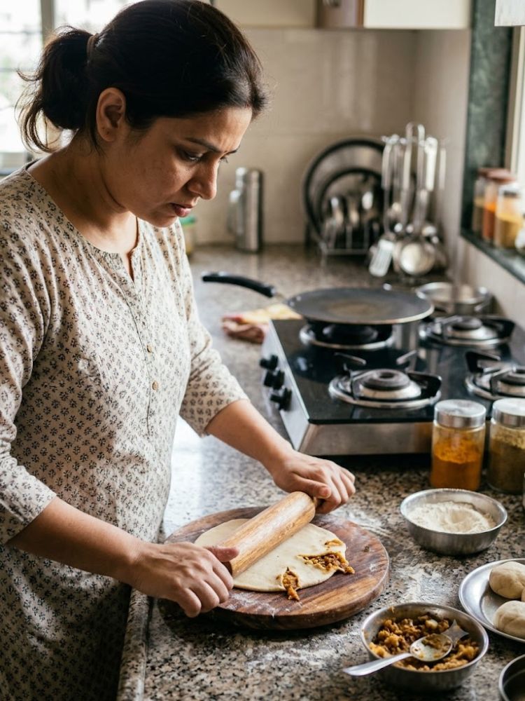 Kitchen Hacks to Stop Stuffed Parathas From Tearing