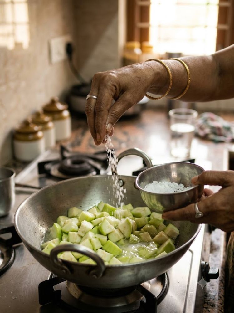 when to salt vegetables while cooking