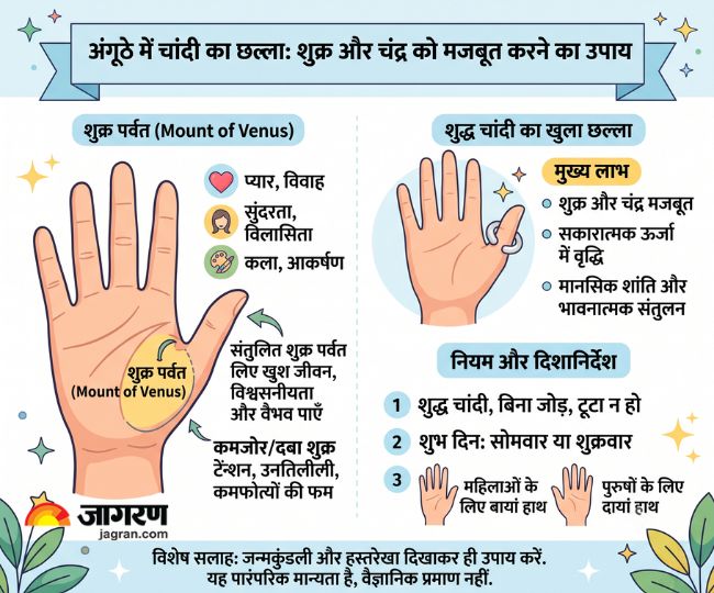 astrology palmistry benefits of wearing silver ring on thumb for mount of venus