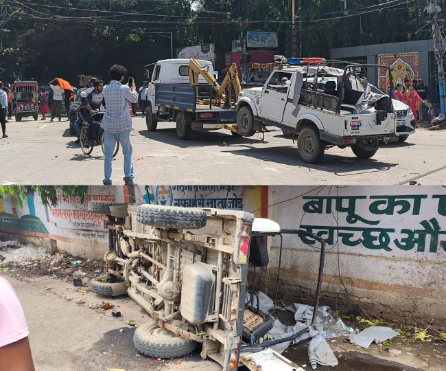 bhagalpur neet protest bihar bandh turns violent vehicles damaged (1)